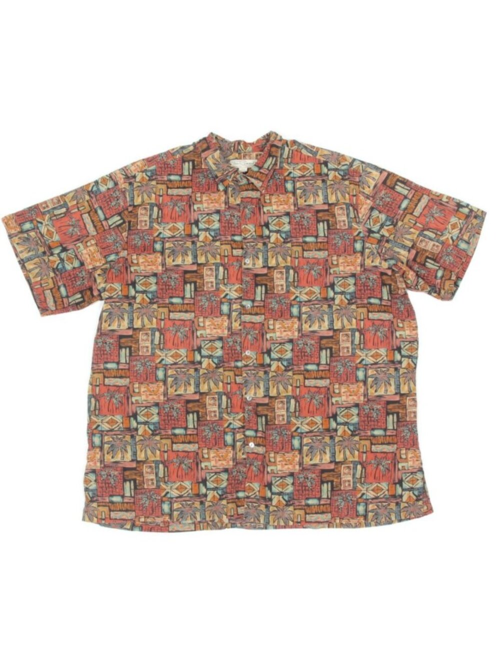 Tori Richard Hawaiian Shirt Mens Palm Tree Cotton Lawn Casual Button sz 3XT /653